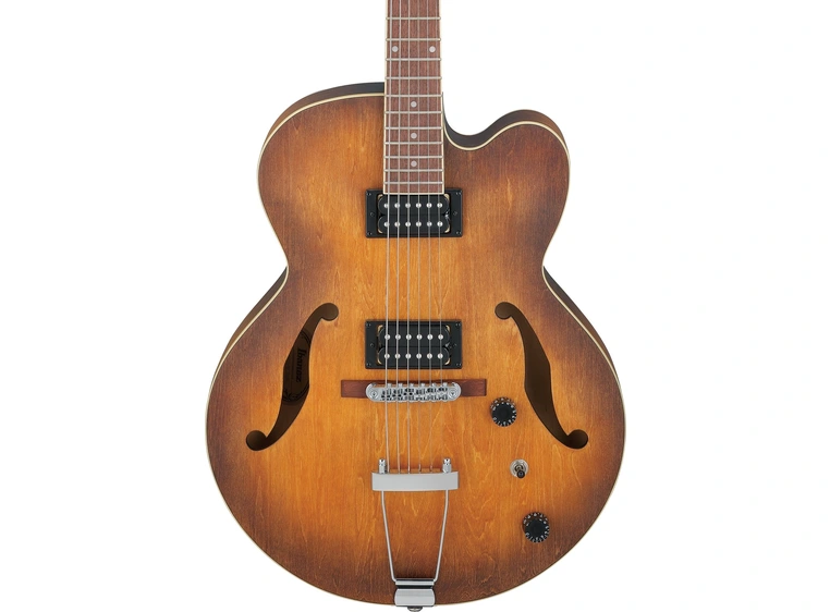 Ibanez AF55-TF Artcore Transparent Black Flar 